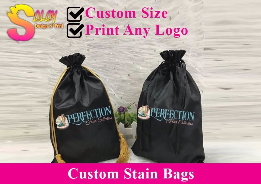 Custom logo satin bags hotsell