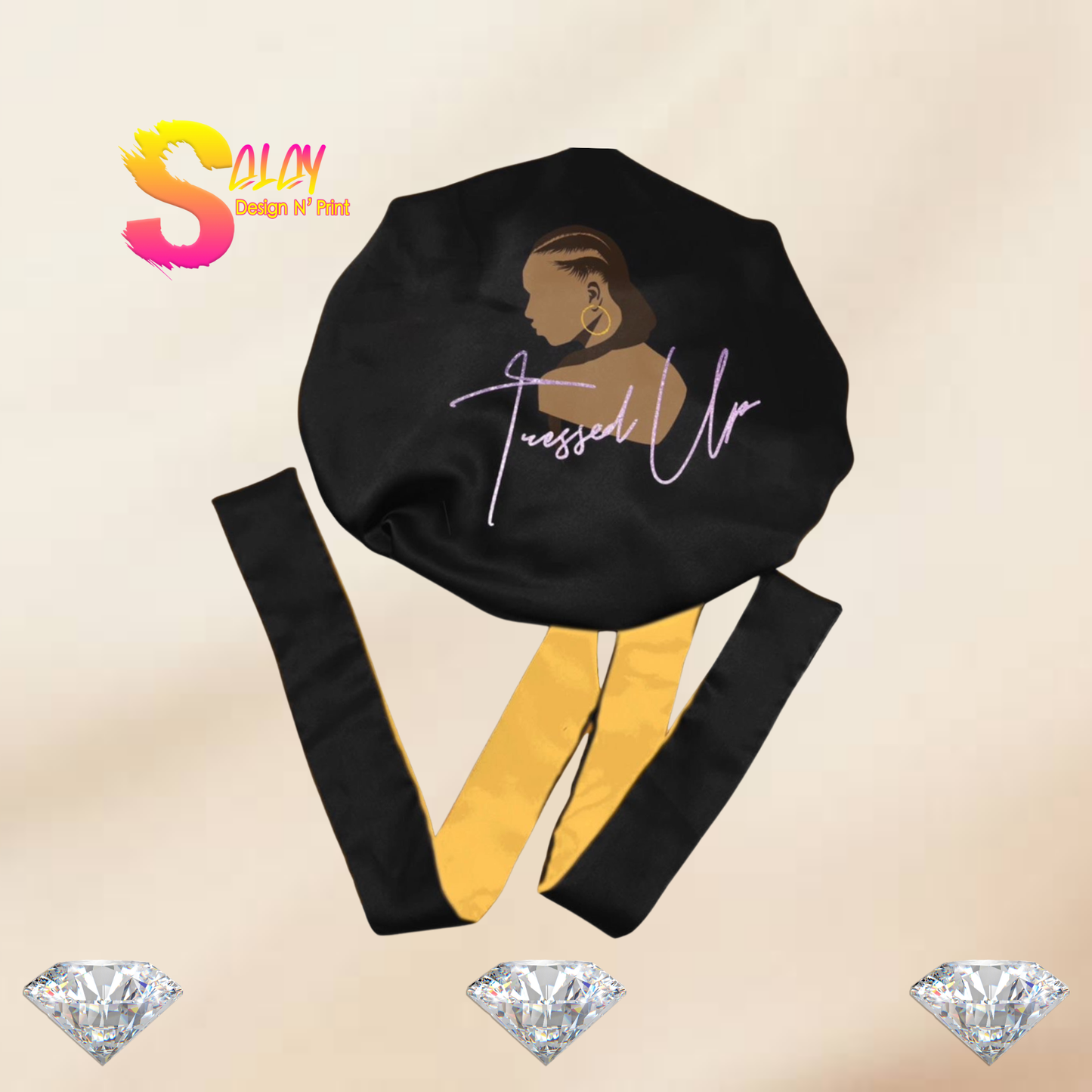 Custom Reversible Bonnets With Tie Band