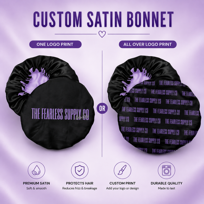 Custom Reversible Satin Bonnet
