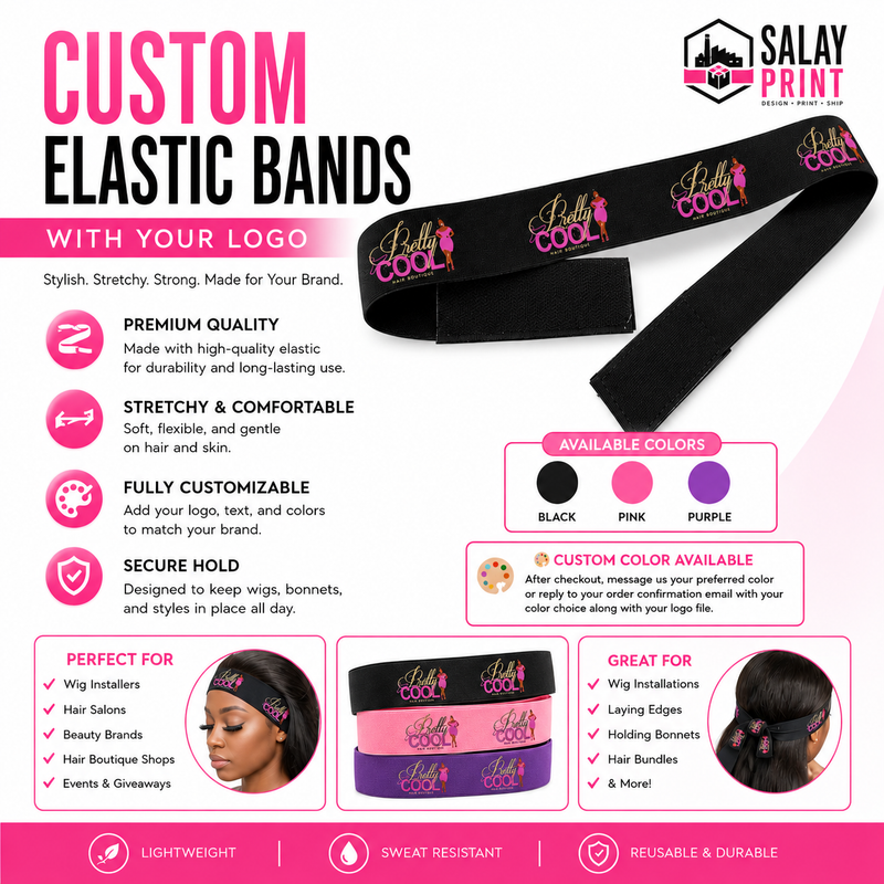 Custom Elastic Wig Bands