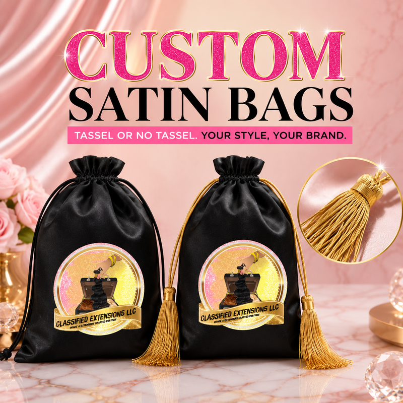 Custom Satin Drawstring Bags