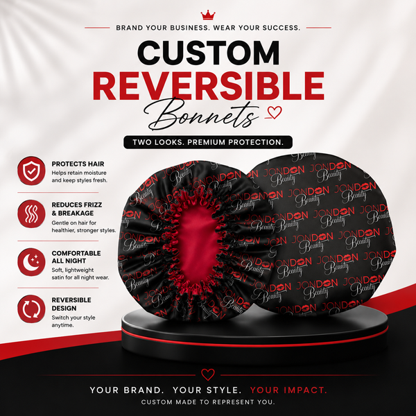 Custom Reversible Satin Bonnet