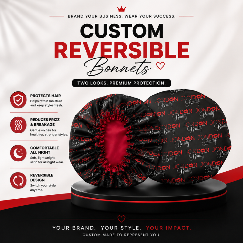 Custom Reversible Satin Bonnet