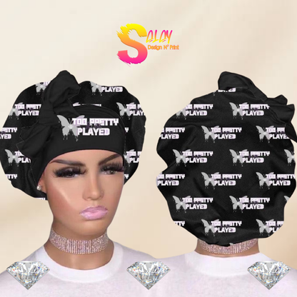 Custom Reversible Bonnets With Tie Band