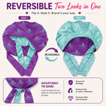 Custom Reversible Satin Bonnet with Tie Band