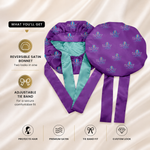 Custom Reversible Satin Bonnet with Tie Band