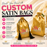 Custom Satin Drawstring Bags