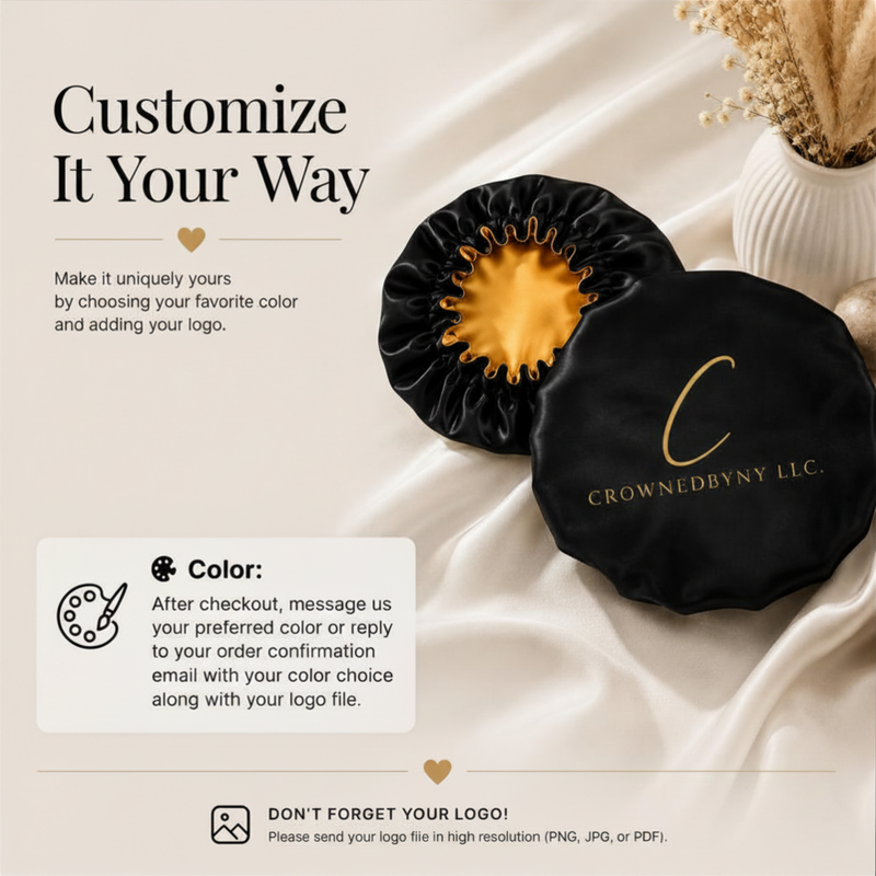 Custom Reversible Satin Bonnet