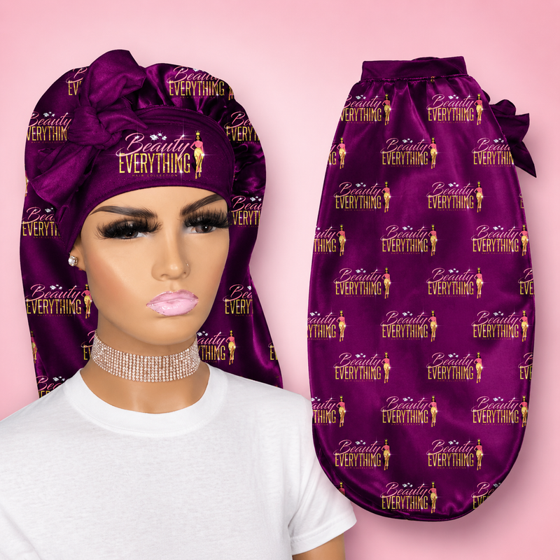 Custom Long Satin Bonnet