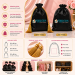 Custom Satin Drawstring Bags