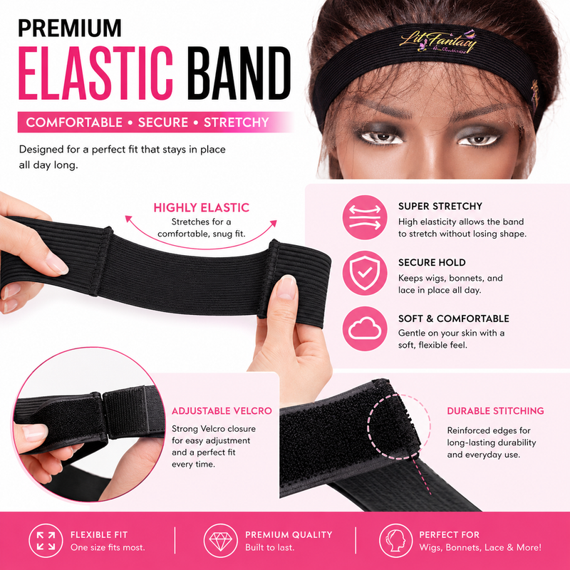 Custom Elastic Wig Bands
