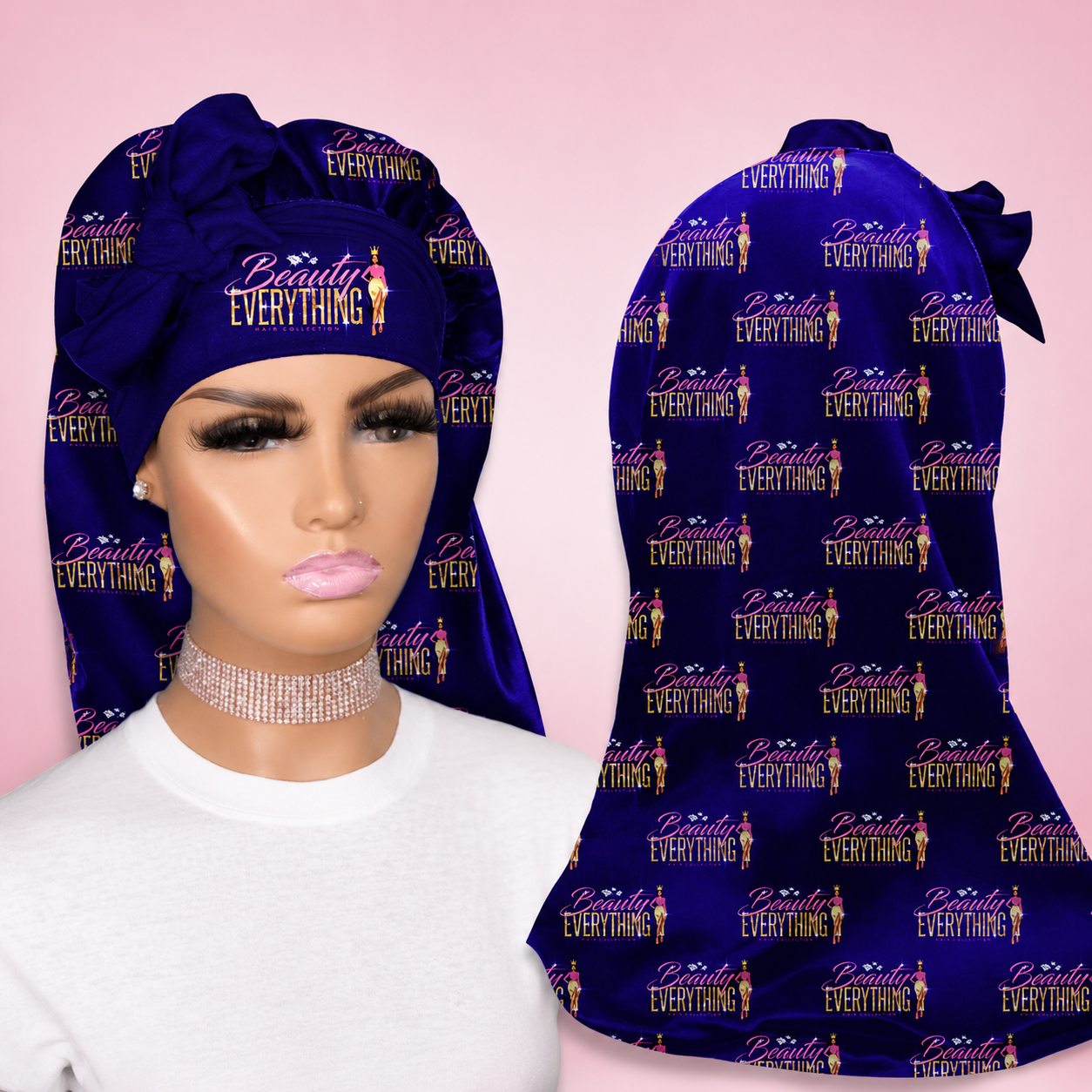 Custom Long Satin Bonnet