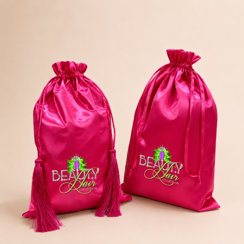 Custom Satin Drawstring Bags