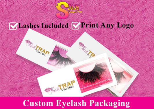Custom Eyelash Packaging With Lashes